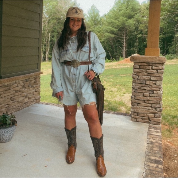 Zara TRF DENIM SHORT JUMPSUIT 4365/080 - Picture 7 of 15